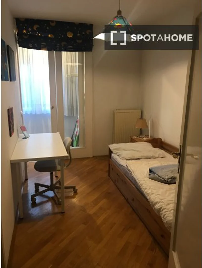 Affordable room for students with ample lighting in 
