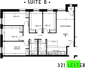 Özel oda konumu Lester Street, 1 10 görüntüsü