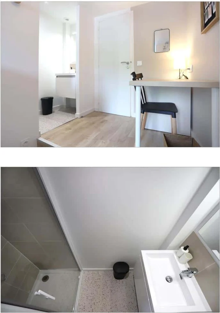 Habitación estudiantil amplia y cómoda en 