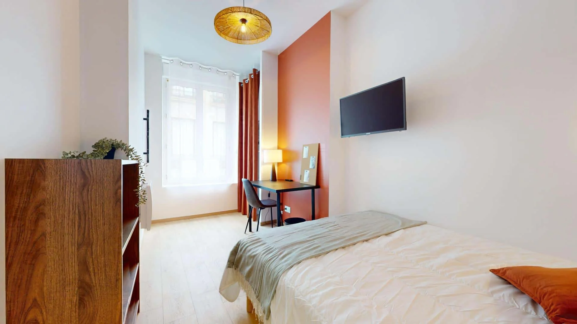 Habitación para estudiantes en con modernas comodidades