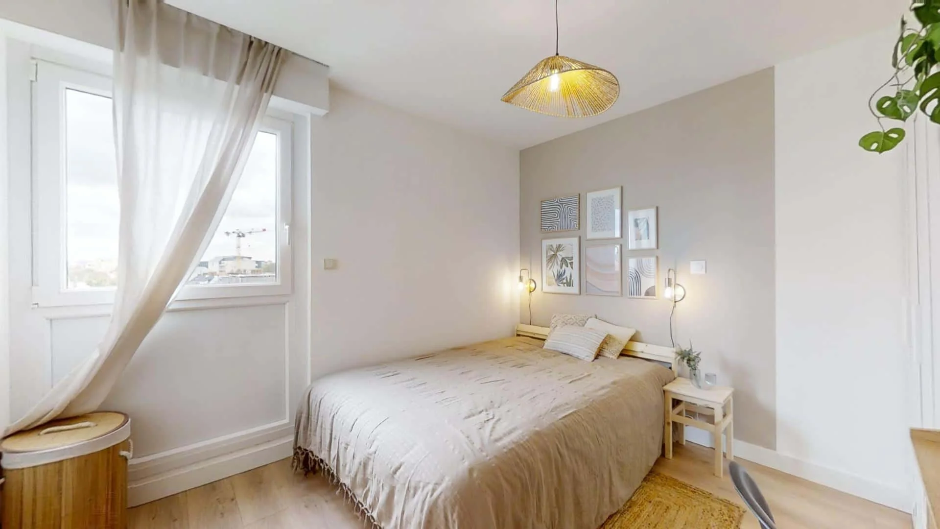 Chambre d'étudiant confortable et spacieuse dans 