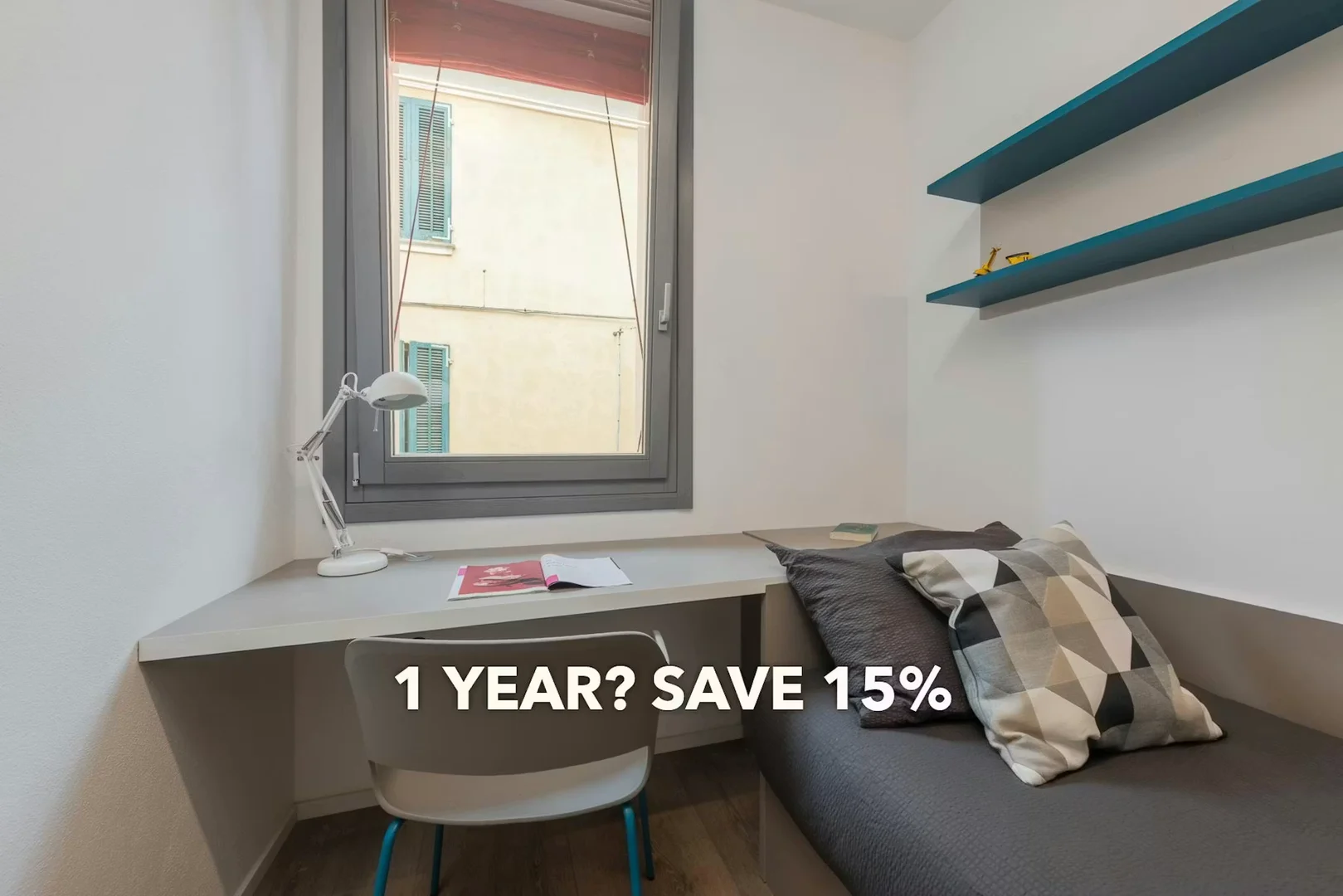 Quarto amigo do estudante em  com comodidades modernas