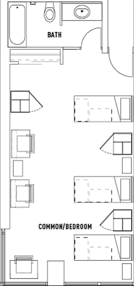 Quarto acolhedor para estudantes disponível em 