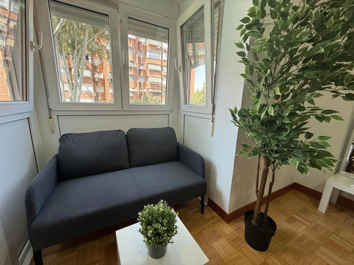 Student room in  with study area and shared facilities