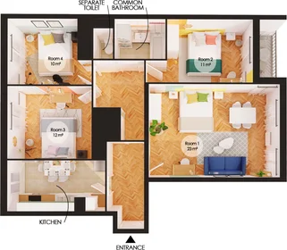 Chambre privée à 10 rue de Bailly, image 8 de 15