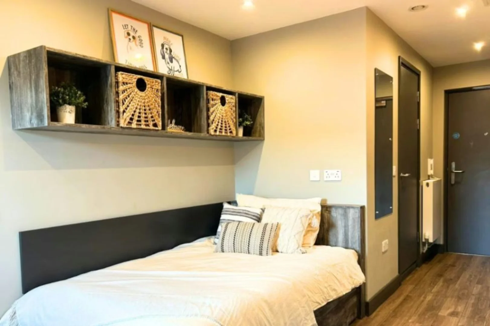 Student-friendly room in  with modern amenities