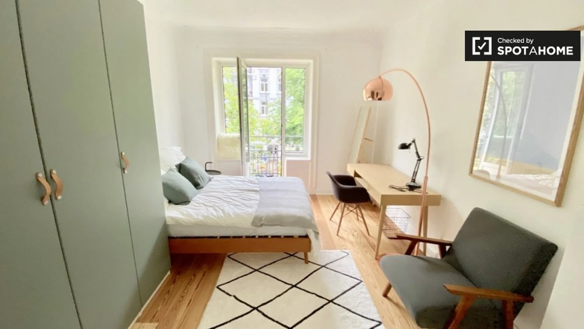 Chambre d'étudiant confortable et spacieuse dans 