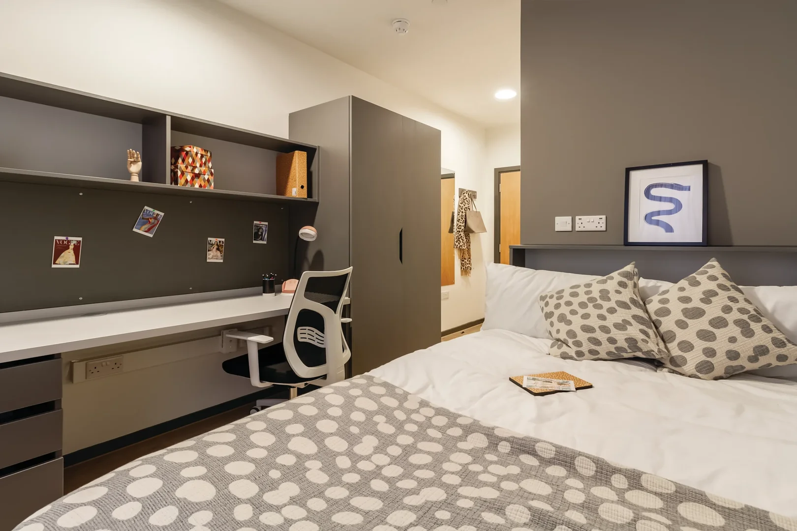 Quarto acolhedor para estudantes disponível em 