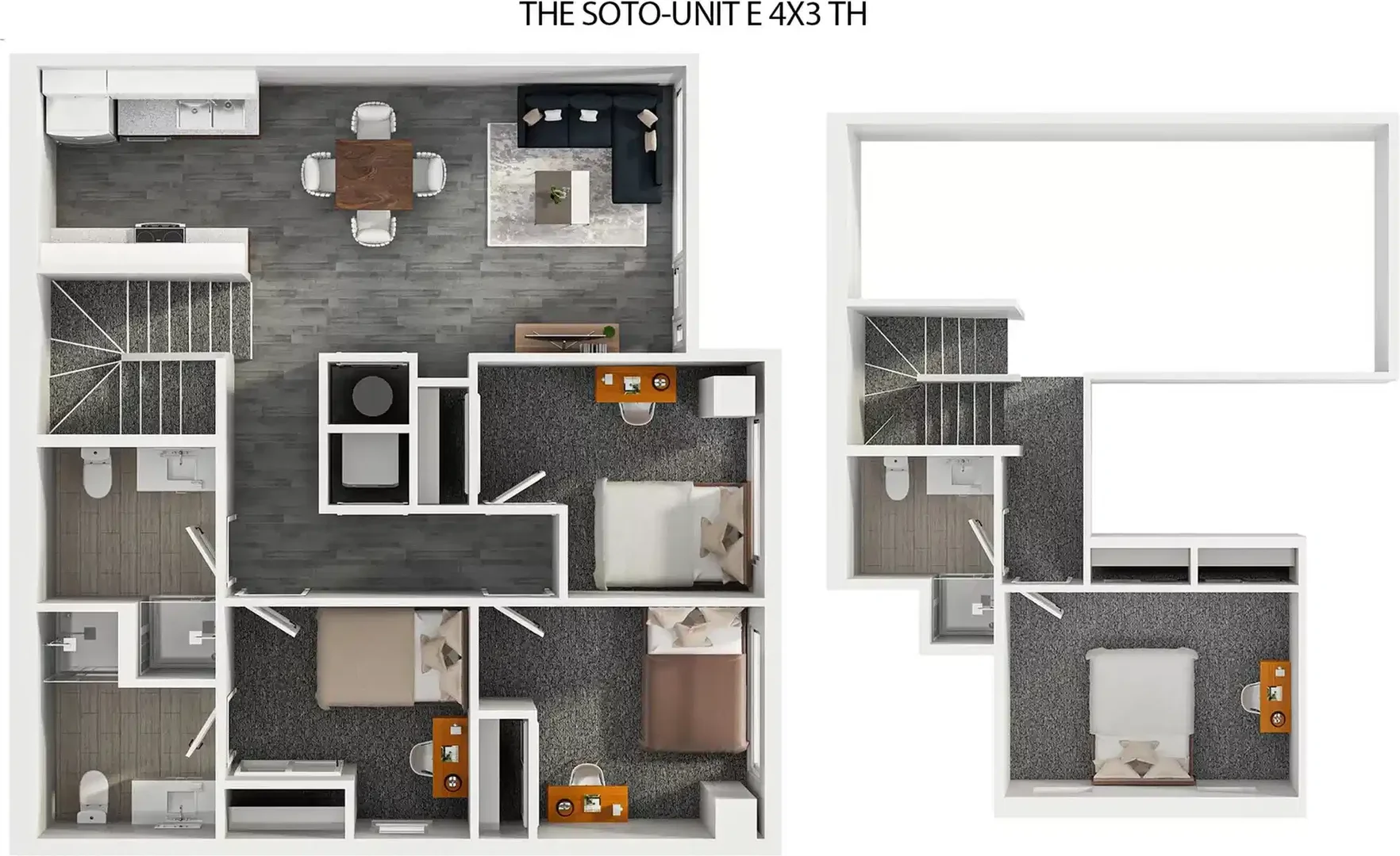 Funktionelles Studentenzimmer perfekt zum Studieren in 