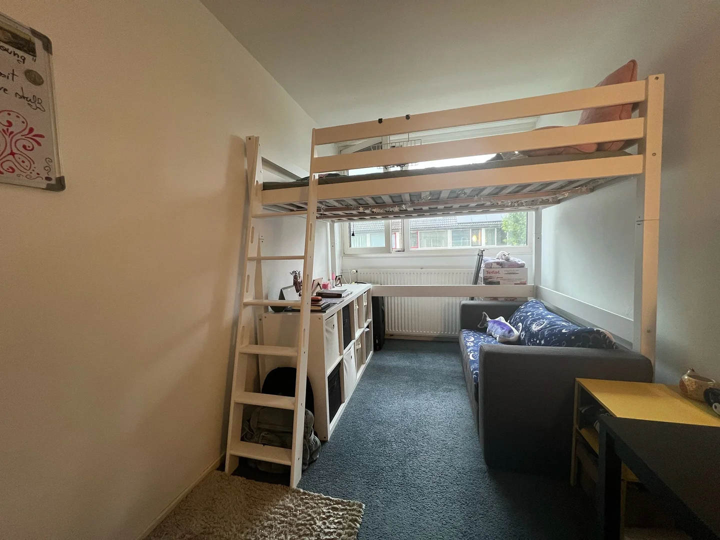 Chambre abordable pour les étudiants avec un bon éclairage dans 