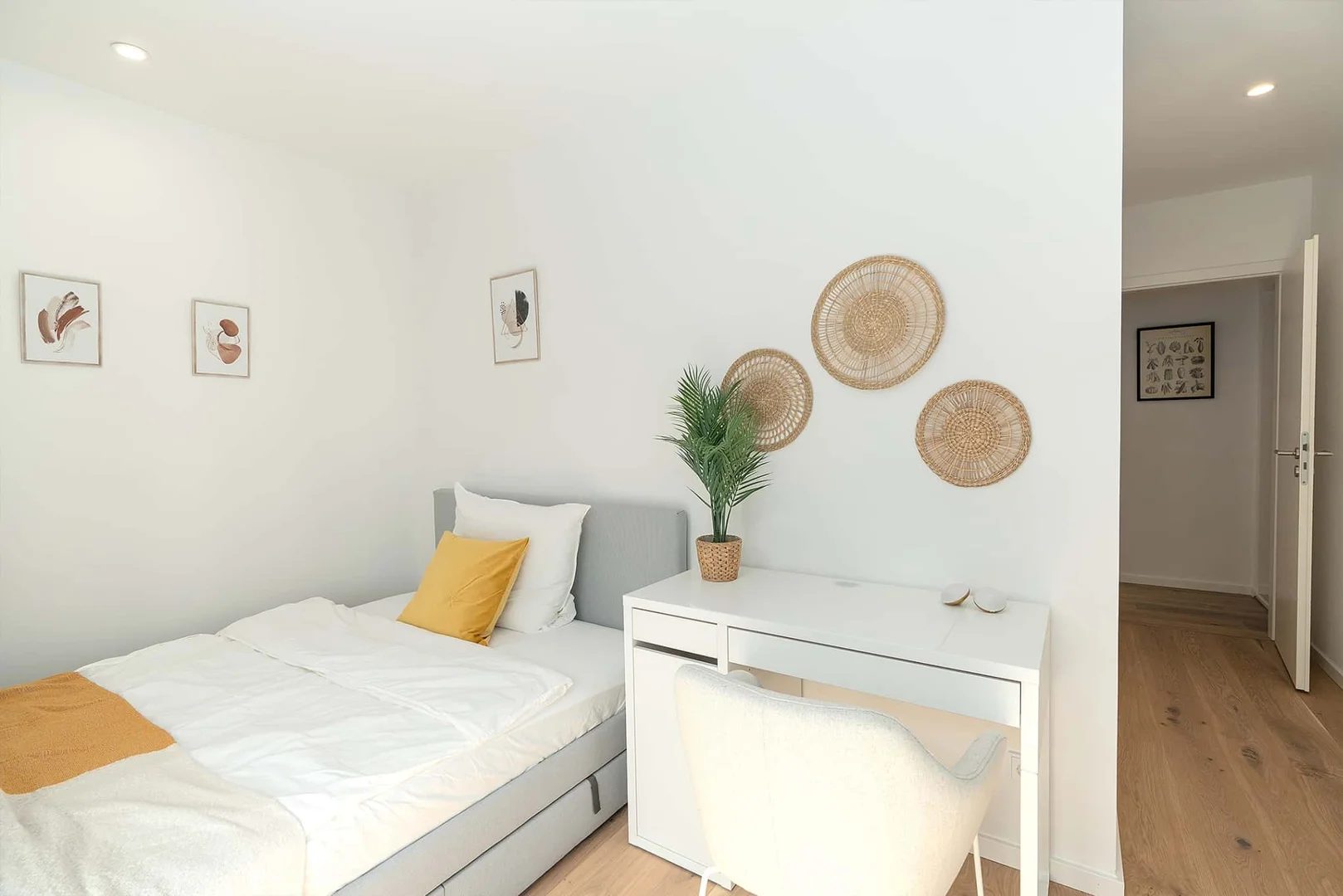 Quarto amigo do estudante em com comodidades modernas