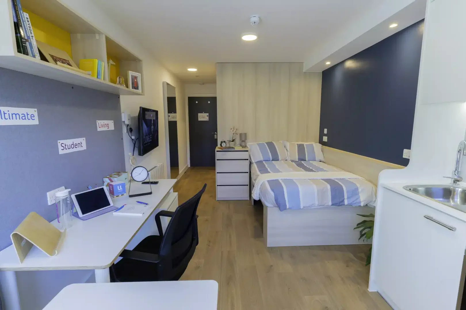 Estudio totalmente equipado para estudiantes en 