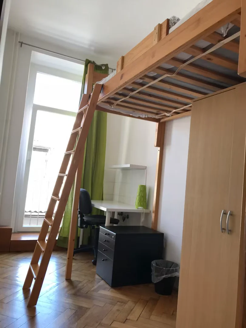 'de modern olanaklara sahip öğrenci dostu oda