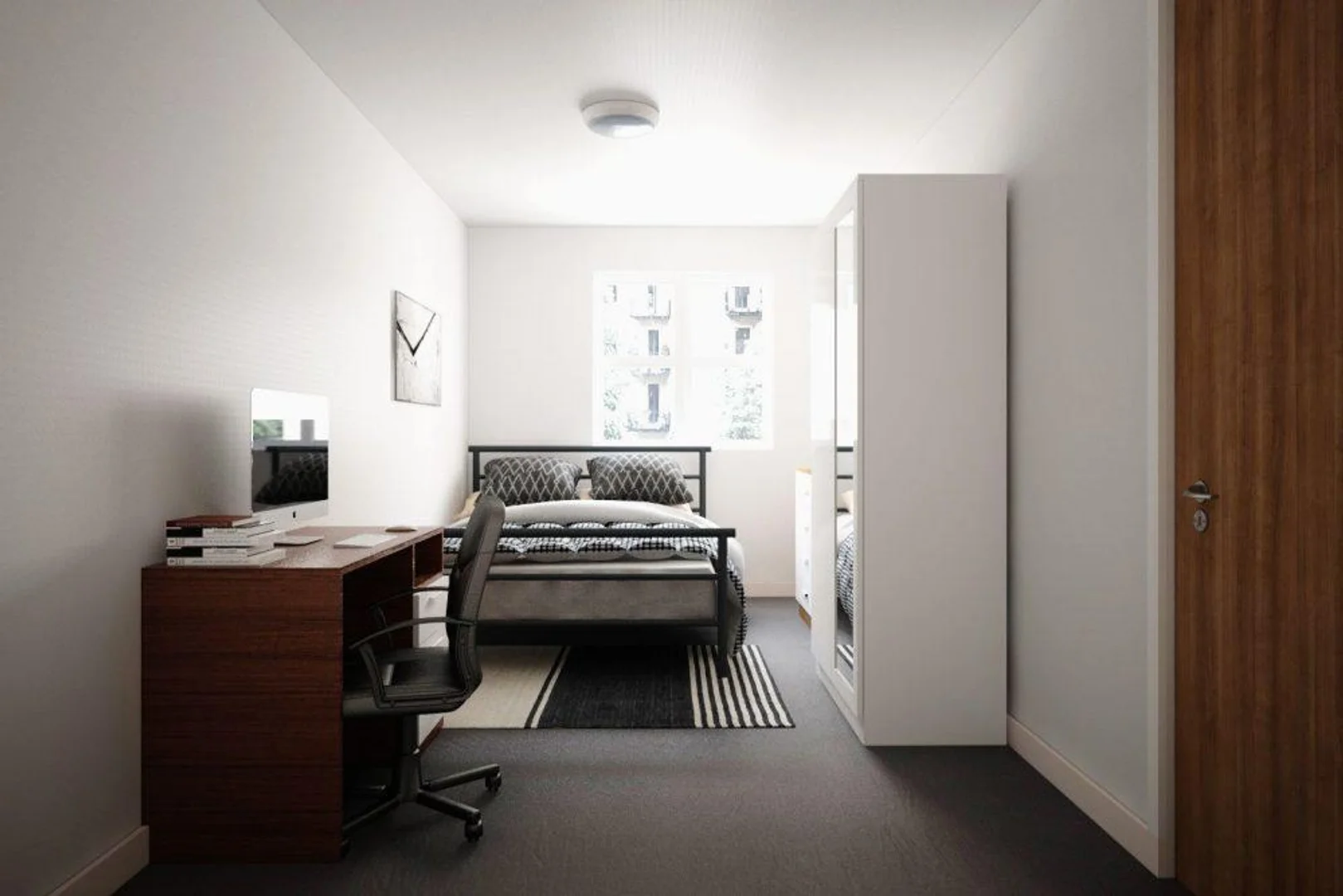 Chambre à louer dans un appartement d'étudiant à , entièrement meublée