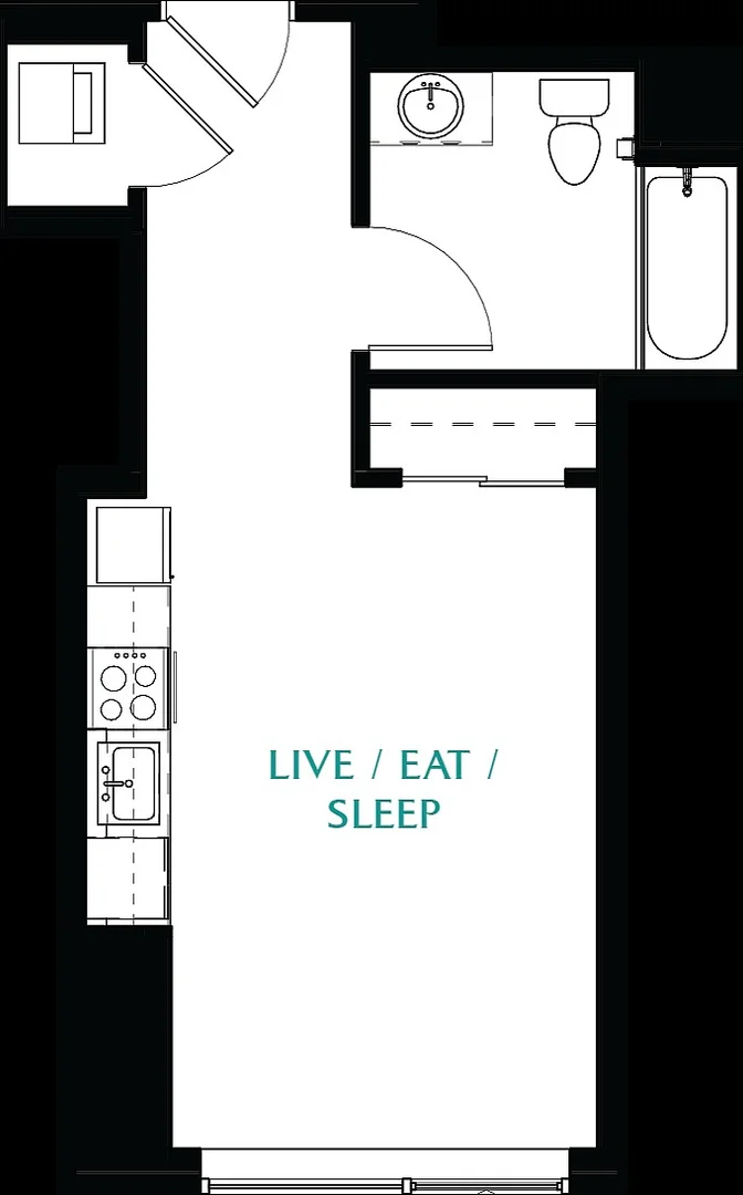 Kompakte Studiowohnung ideal für Studenten in 