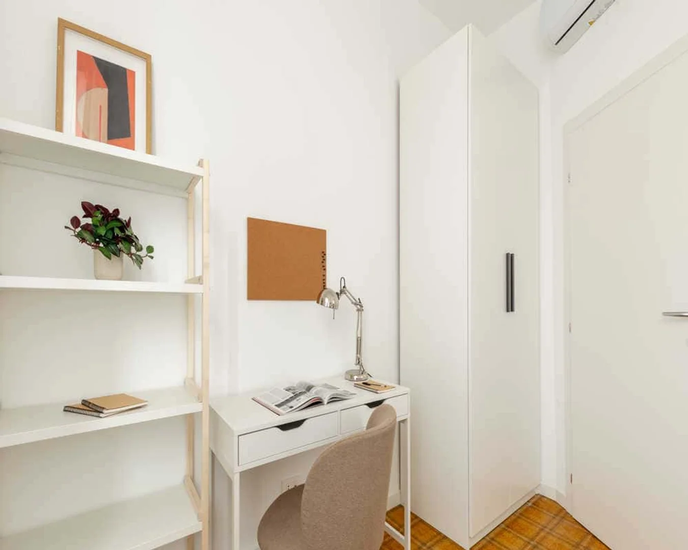 Student room in  with study area and shared facilities