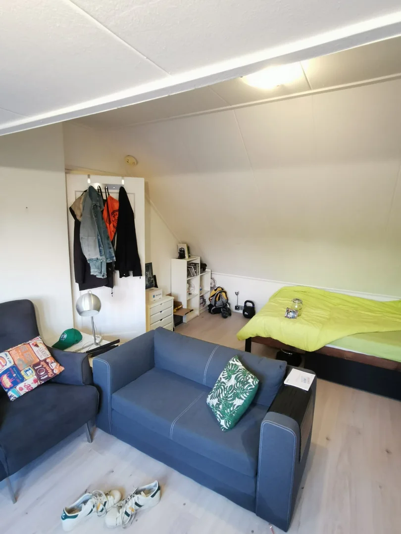 Studentenzimmer in  mit Arbeitsbereich und Gemeinschaftseinrichtungen