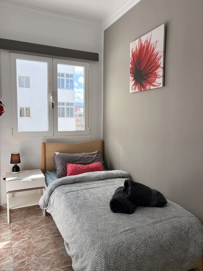 Quarto de estudante confortável e espaçoso em 