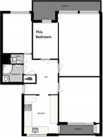Quarto privado em Adriaan Dortsmanstraat, Prins Alexander, imagem 9 de 10