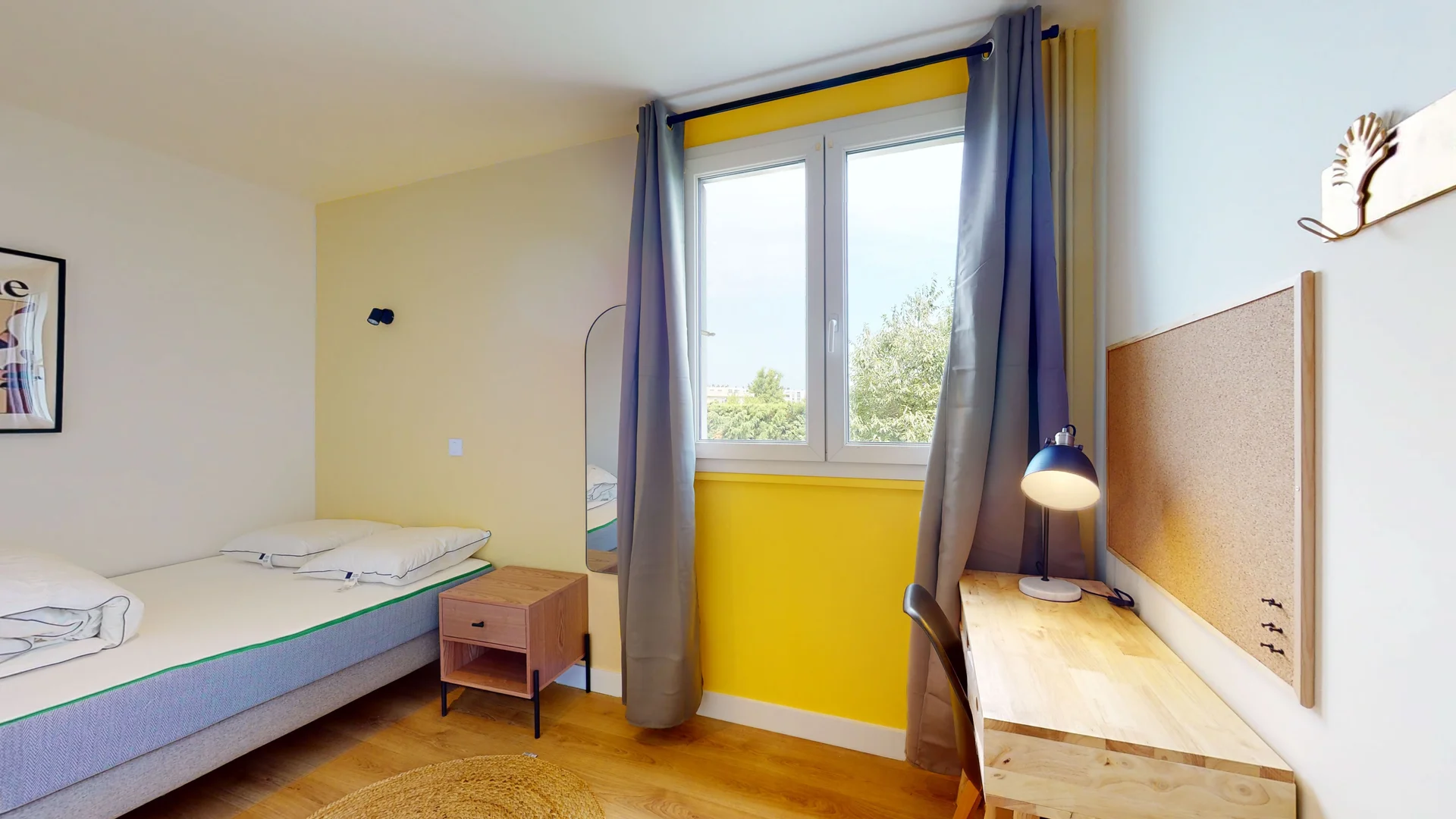 'de öğrenci dairesinde, tamamen mobilyalı kiralık oda