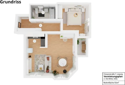 Apartamento inteiro em Friesenstraße 7, 04177 Leipzig, Deutschland, imagem 23 de 23