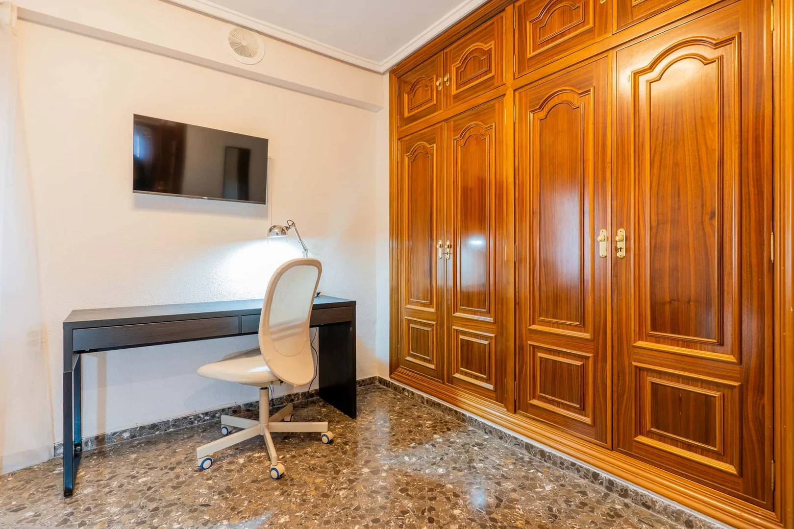 Student room in  with study area and shared facilities