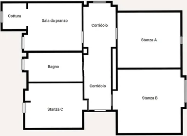 Privatzimmer in der Via Tirana, 50, 35138 Padova PD, Italy, bild 15 von 15
