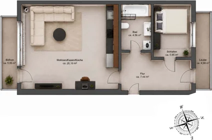 Logement entier à Lessingstraße 12, 69115 Heidelberg, Deutschland, image 8 de 8