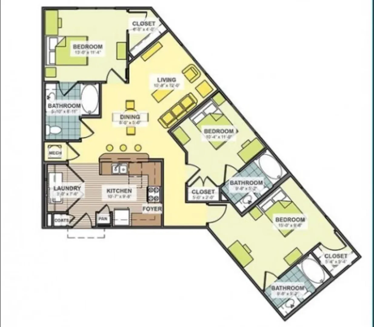 Quarto acolhedor para estudantes disponível em 