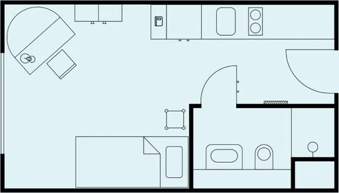 Habitación privada en THE FIZZ Bremen Bremen 28359, imagen 8 de 12