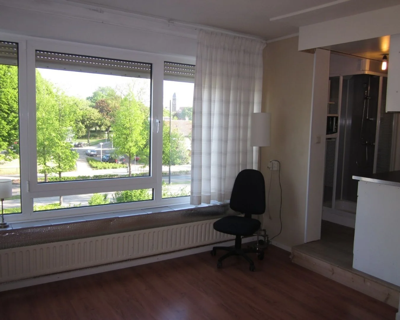 Apartamento estúdio totalmente equipado para estudantes em 