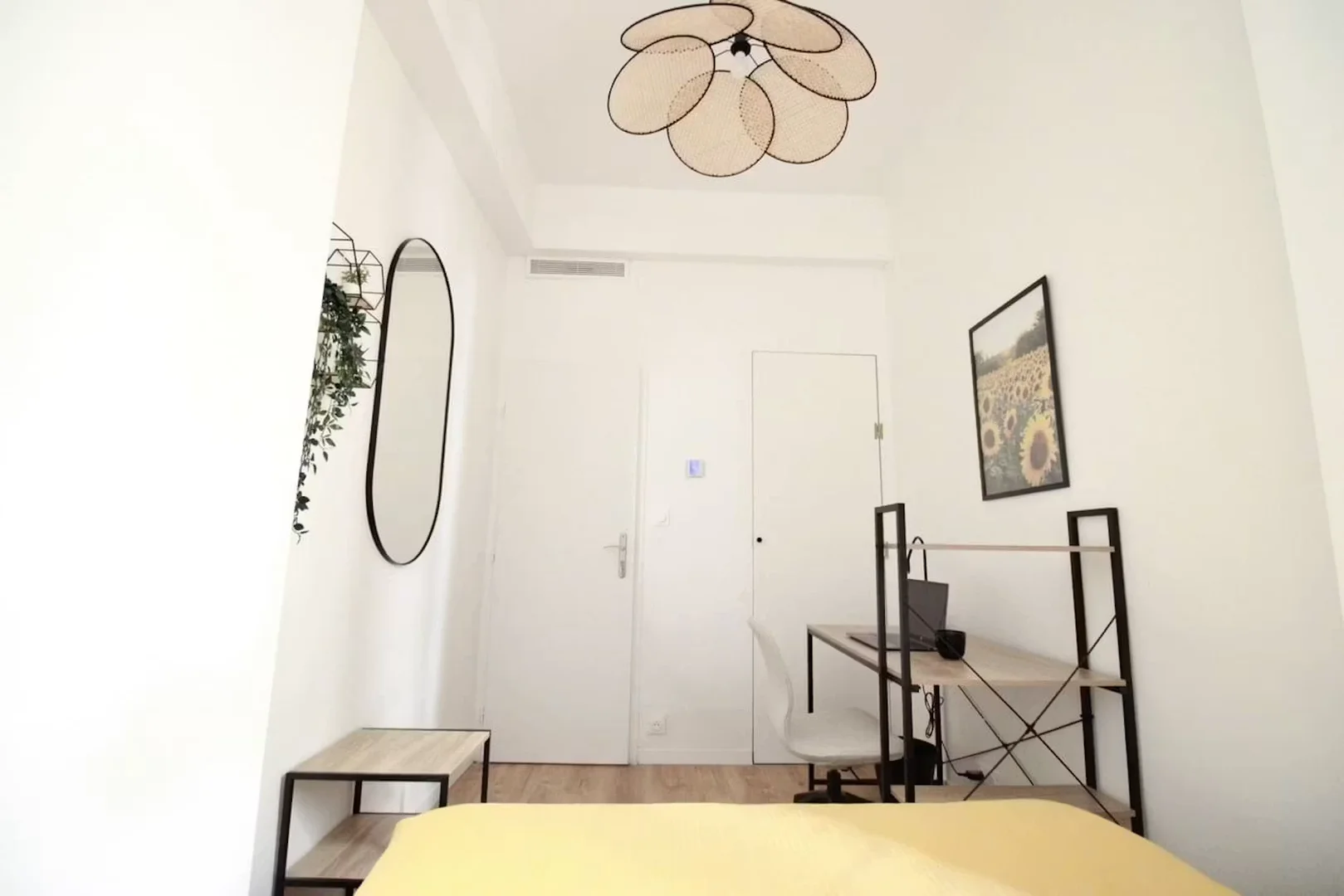 Student room in  with study area and shared facilities