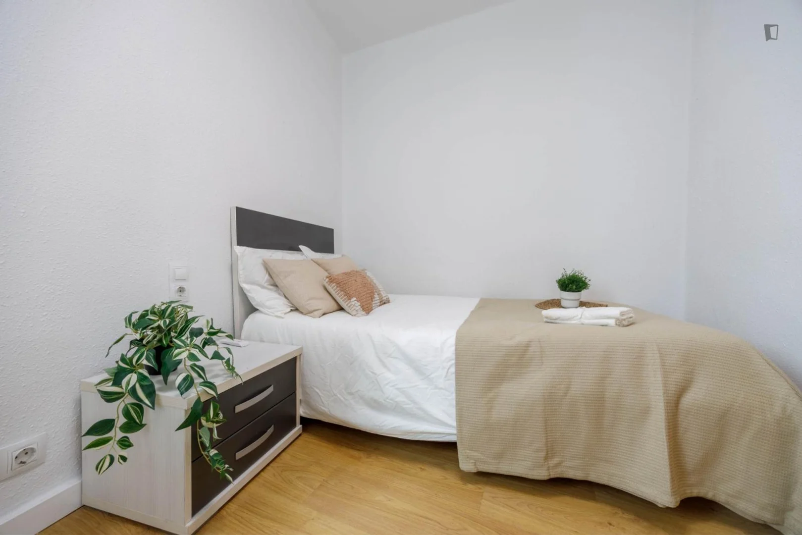 Habitación acogedora para estudiantes disponible en 