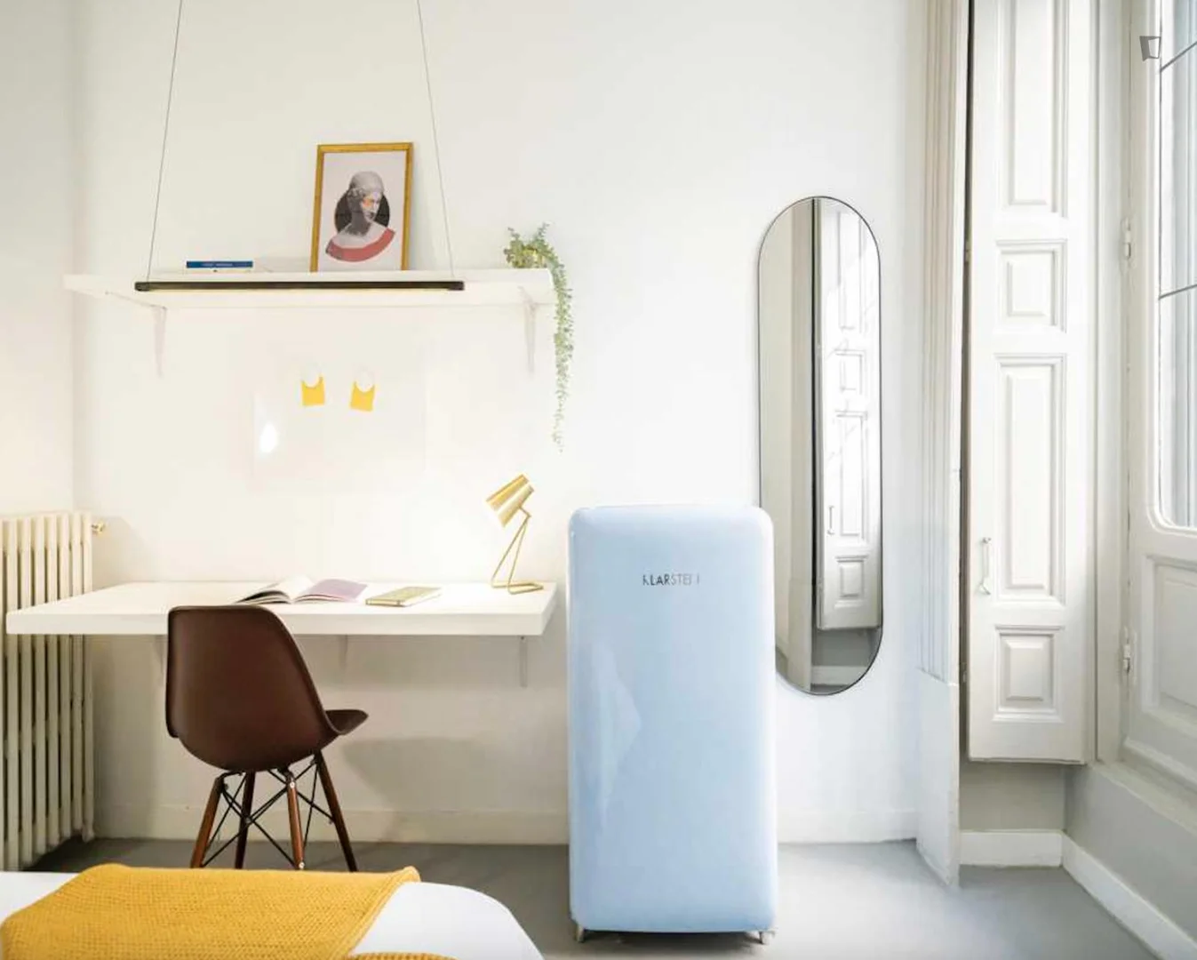 Habitación asequible para estudiantes con buena iluminación en 