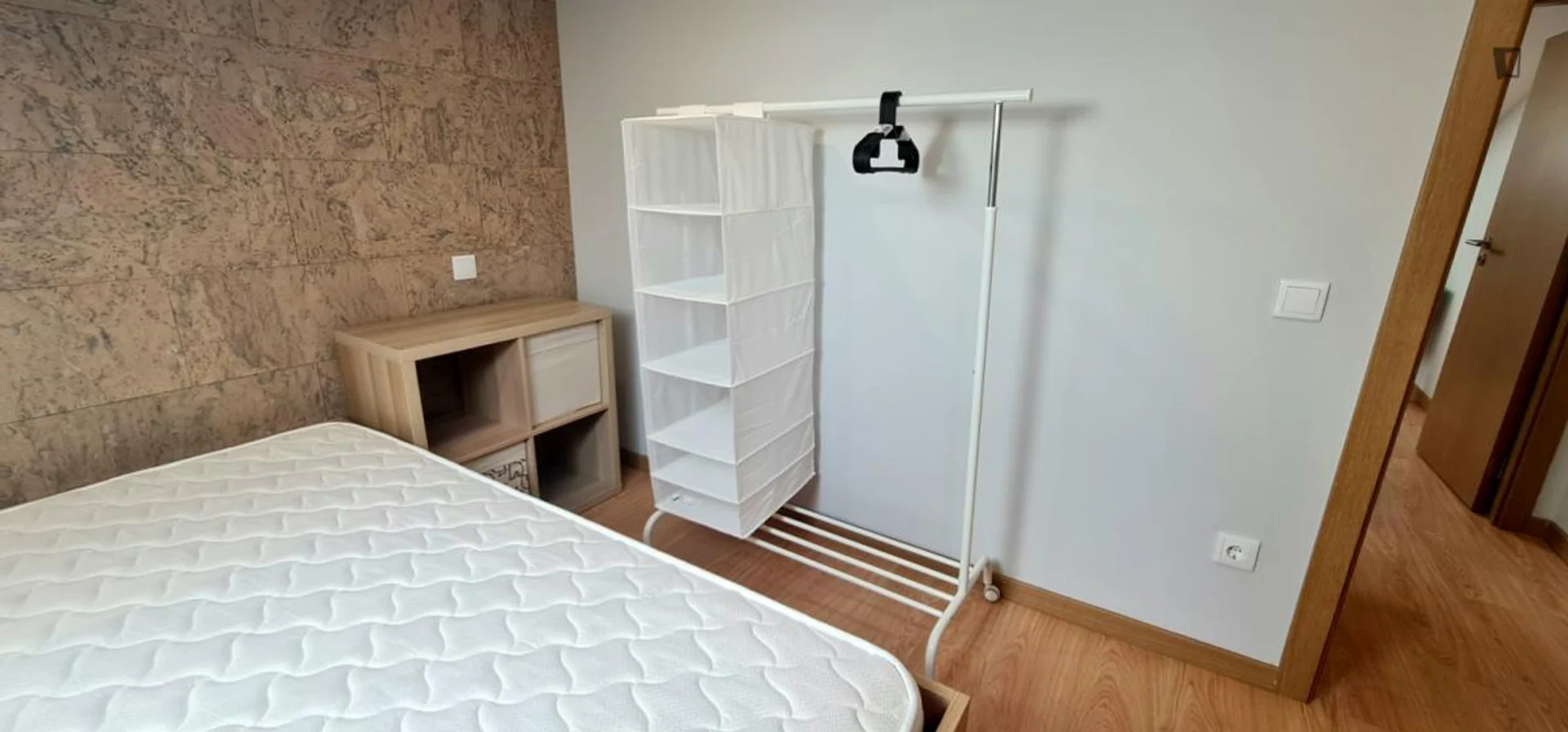 'da öğrenciler için yeterli aydınlatmaya sahip uygun fiyatlı oda