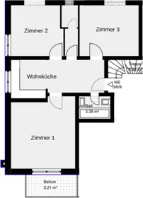 Privatzimmer in der Werstener Dorfstraße, Stadtbezirk 9, bild 1 von 10