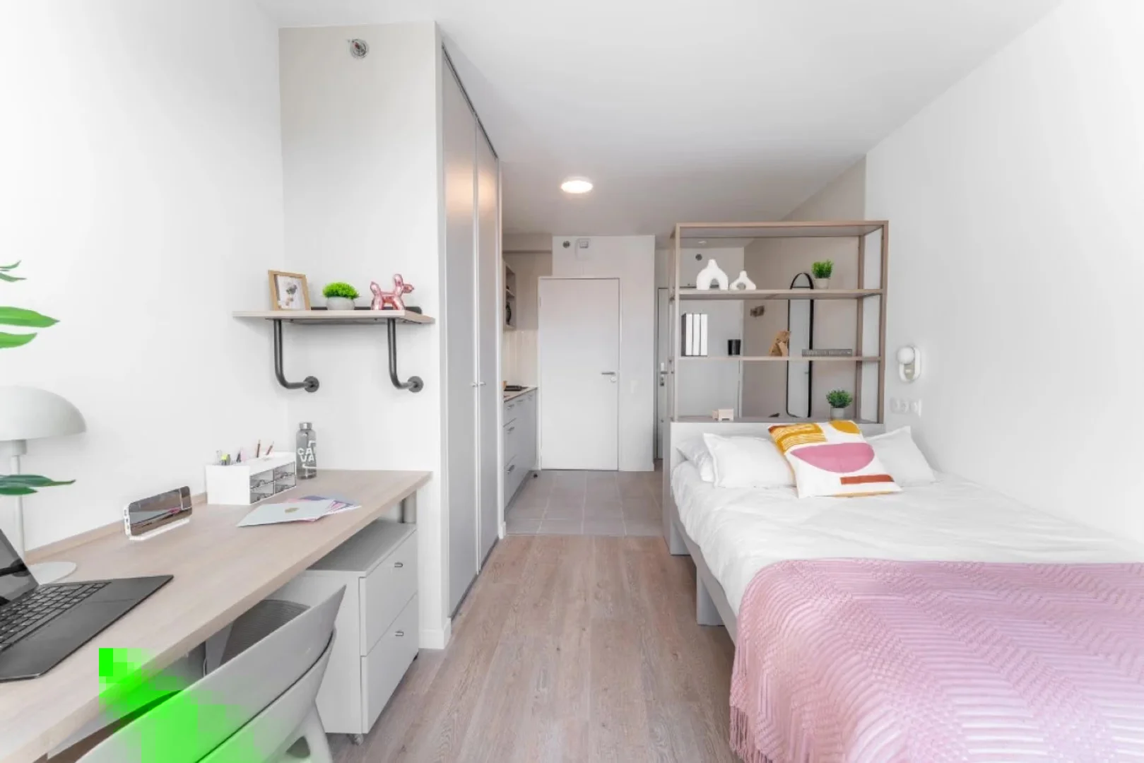 Niedrogi apartament typu studio z niezbędnymi funkcjami w