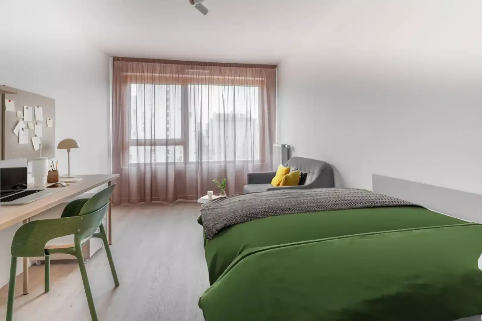 Nowoczesna kawalerka z pełnym wyposażeniem w