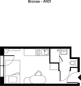 Monolocale in Cours du Raccordement, immagine 10 di 18