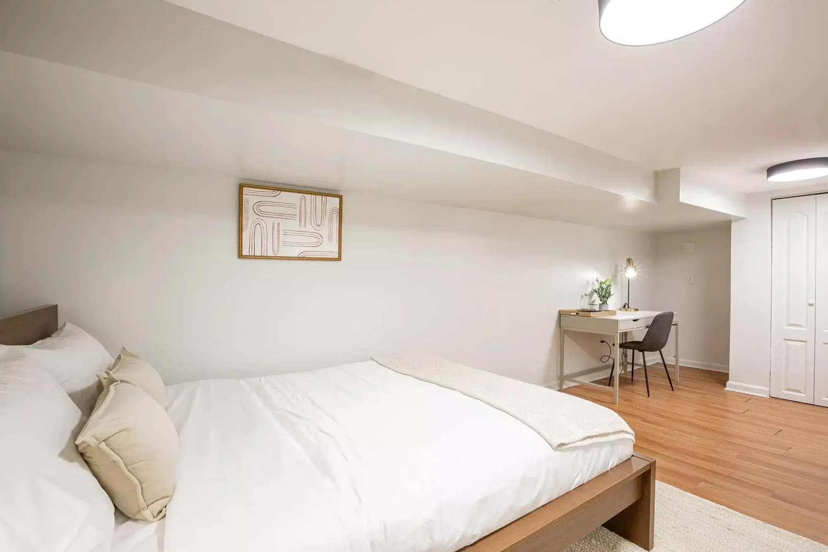 Affordable room for students with ample lighting in