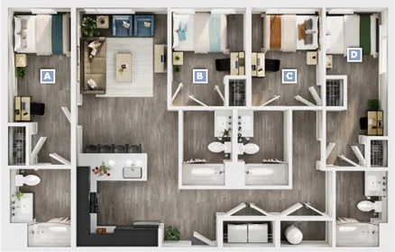 Quarto privado em Madison Street, imagem 1 de 10