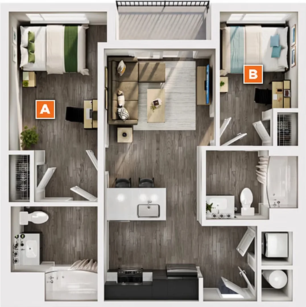 Quarto de estudante funcional perfeito para estudar em 