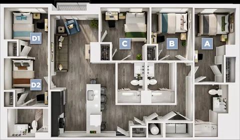 Privatzimmer in der Madison Street, bild 1 von 22