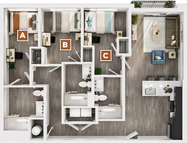 Quarto privado em Madison Street, imagem 1 de 10