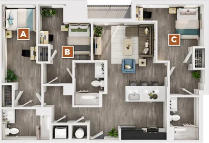 Privatzimmer in der Madison Street, bild 1 von 22