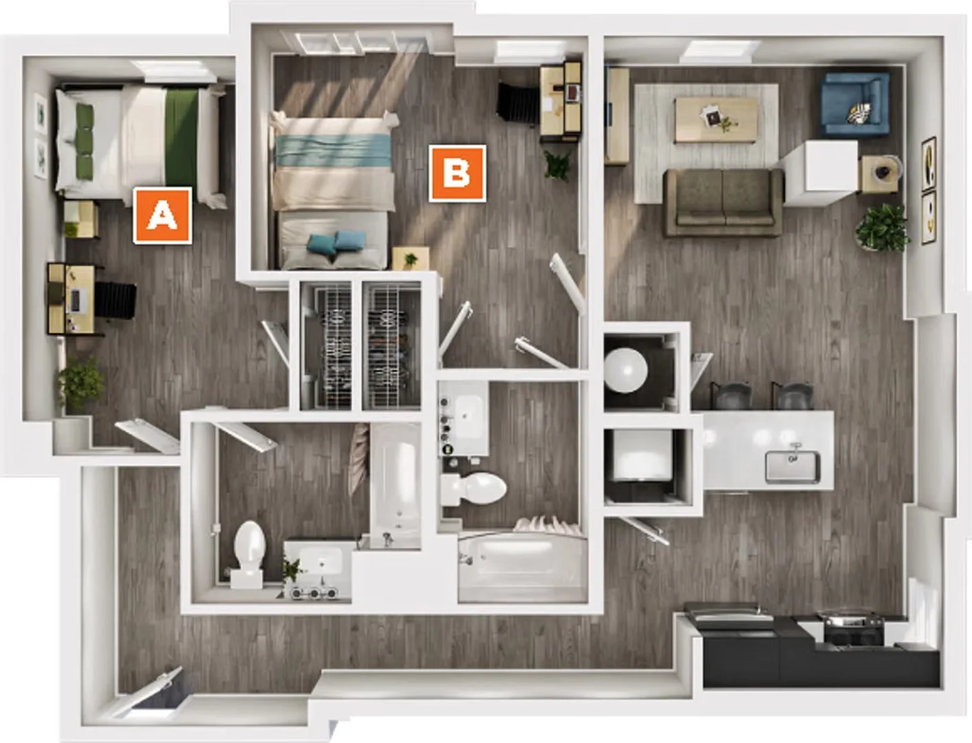 Quarto de estudante económico com localização conveniente em 