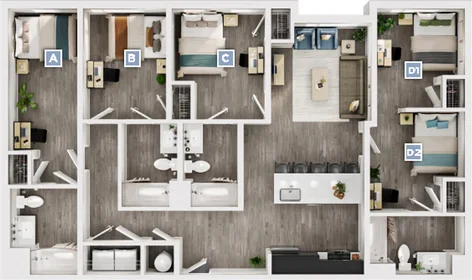 Quarto privado em Madison Street, imagem 1 de 10