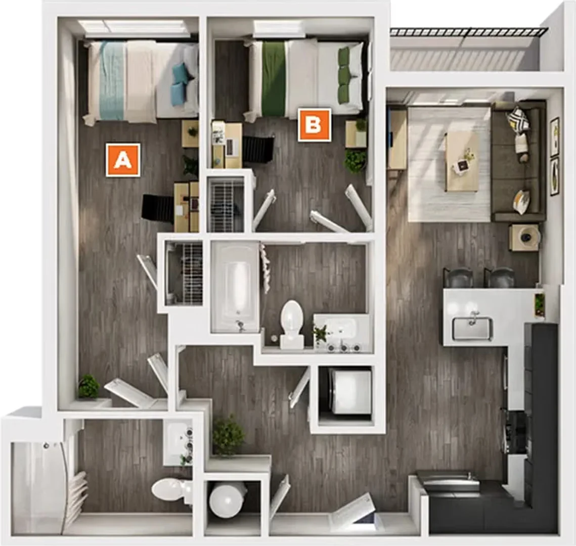 Quarto de estudante económico com localização conveniente em 