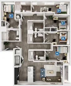 Quarto privado em Madison Street, imagem 1 de 22