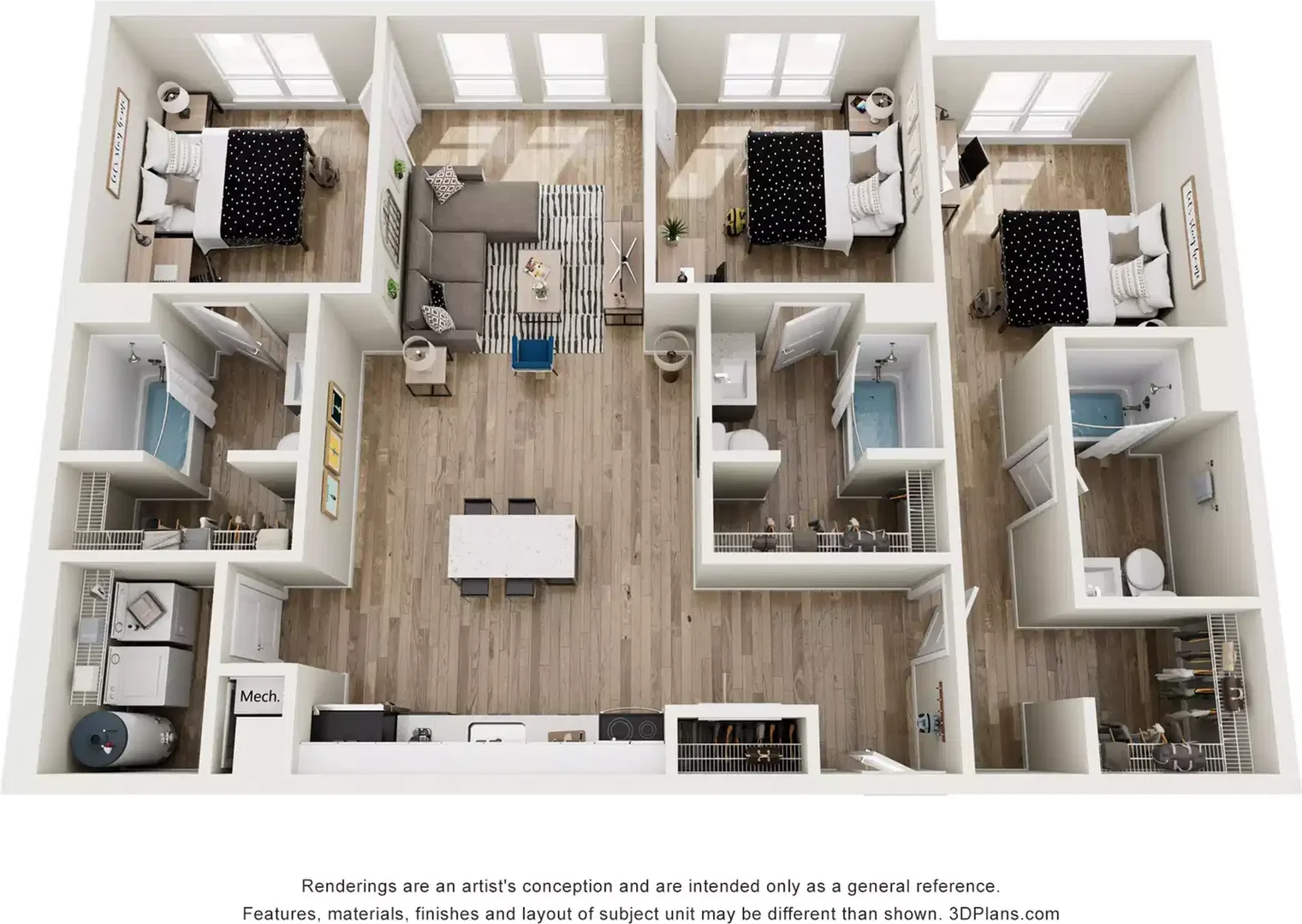 Habitación estudiantil luminosa y aireada con fácil acceso a la universidad en 